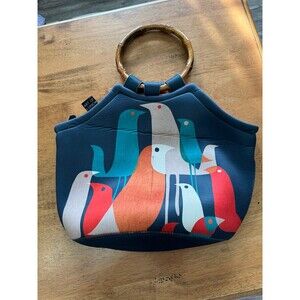 Art of Lunch Gourmet Insulating Neoprene Lunch Tote with a "Flock of Birds”